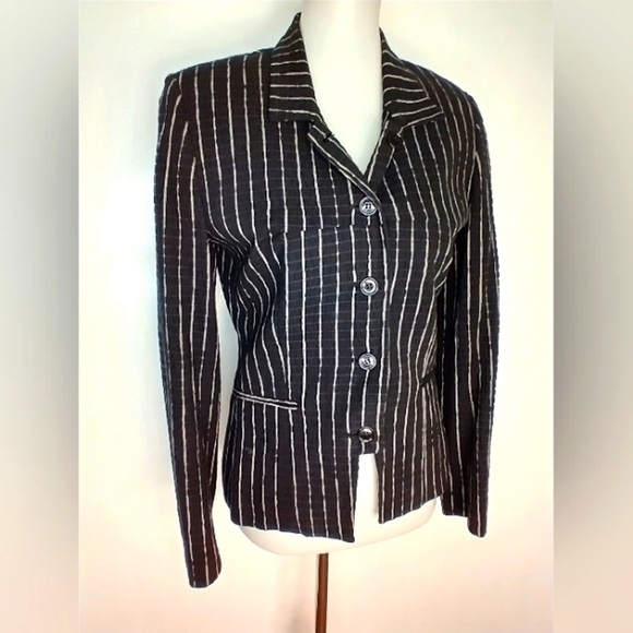 AUGUSTUS PINSTRIPED JACKET - Picture 1 of 7
